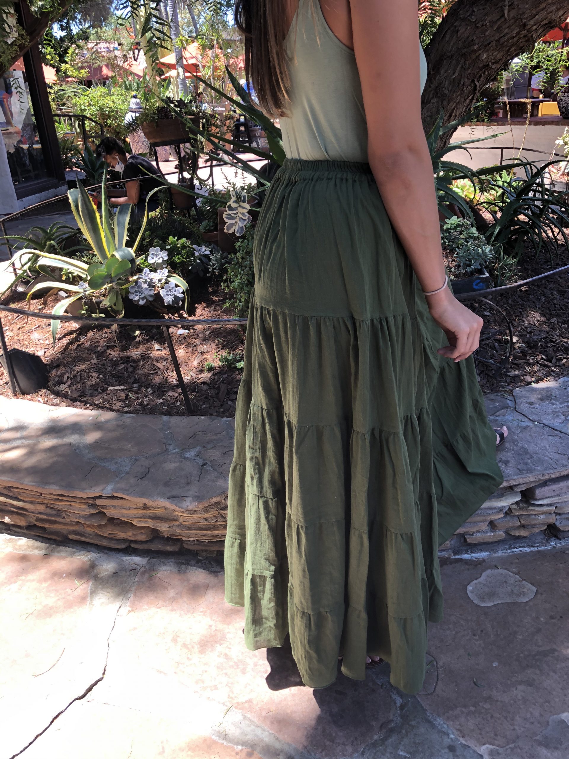 Buy Baja Stretch Gypsy Maxi Skirt Available in Several Colors!