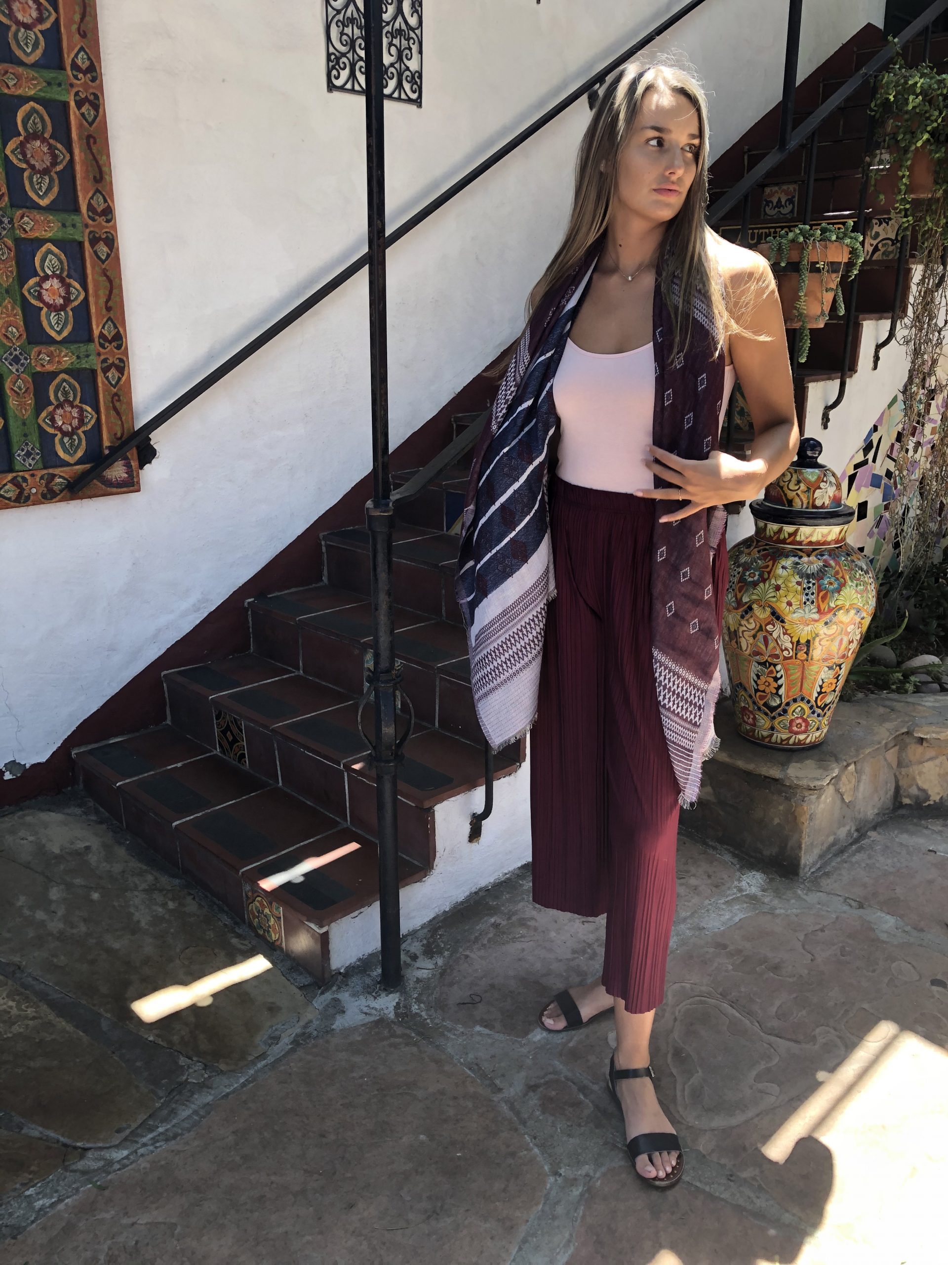 palazzo pants with short top